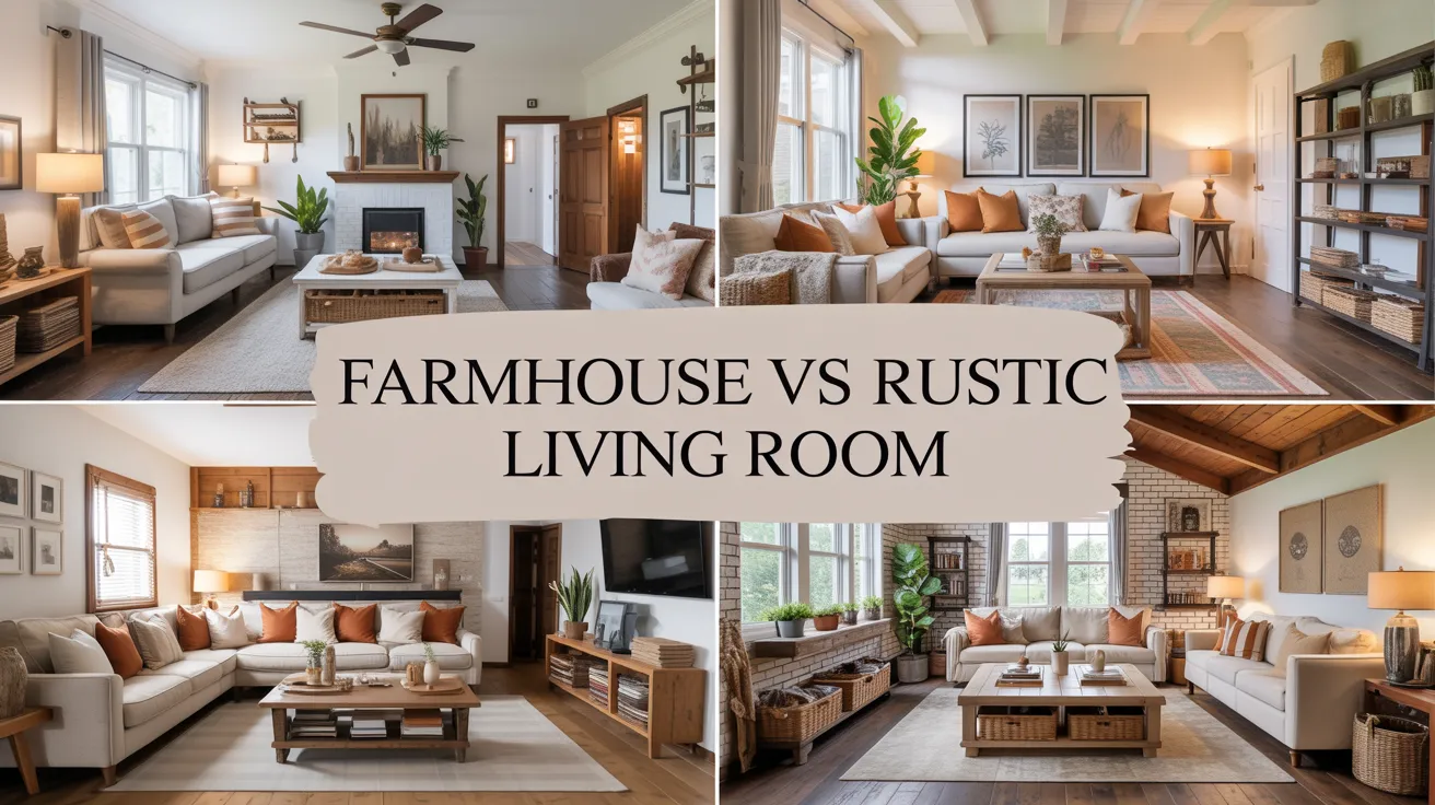 Farmhouse vs Rustic Living Room: Key Differences & Design Tips 1 farmhouse vs rustic living room