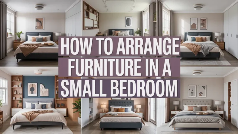how to arrange furniture in a small bedroom