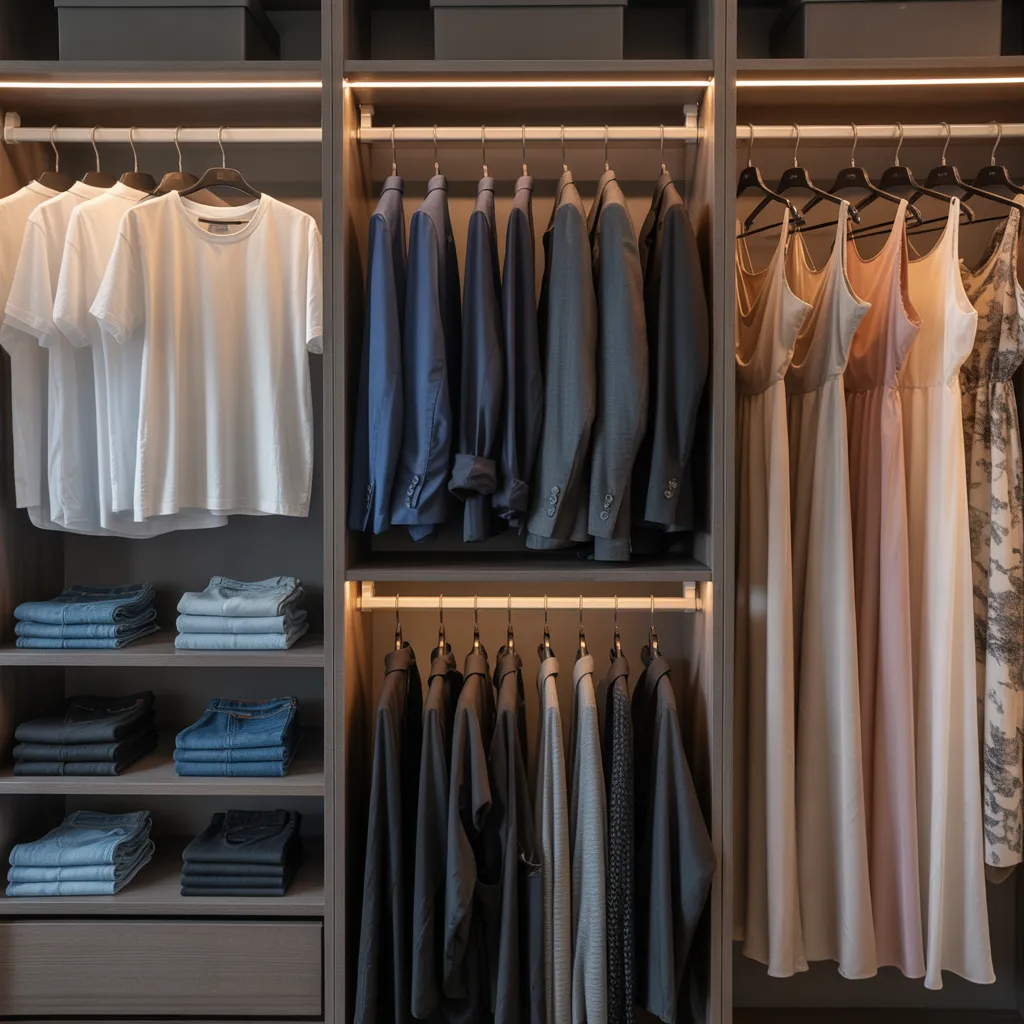 25 Closet Organization Ideas That Save Space and Reduce Stress 5 A Custom Zone for Each Category