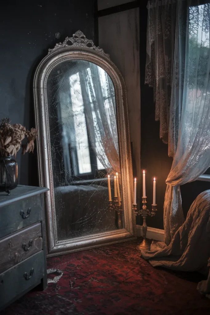 Antique Mirrors with Distressed Frames