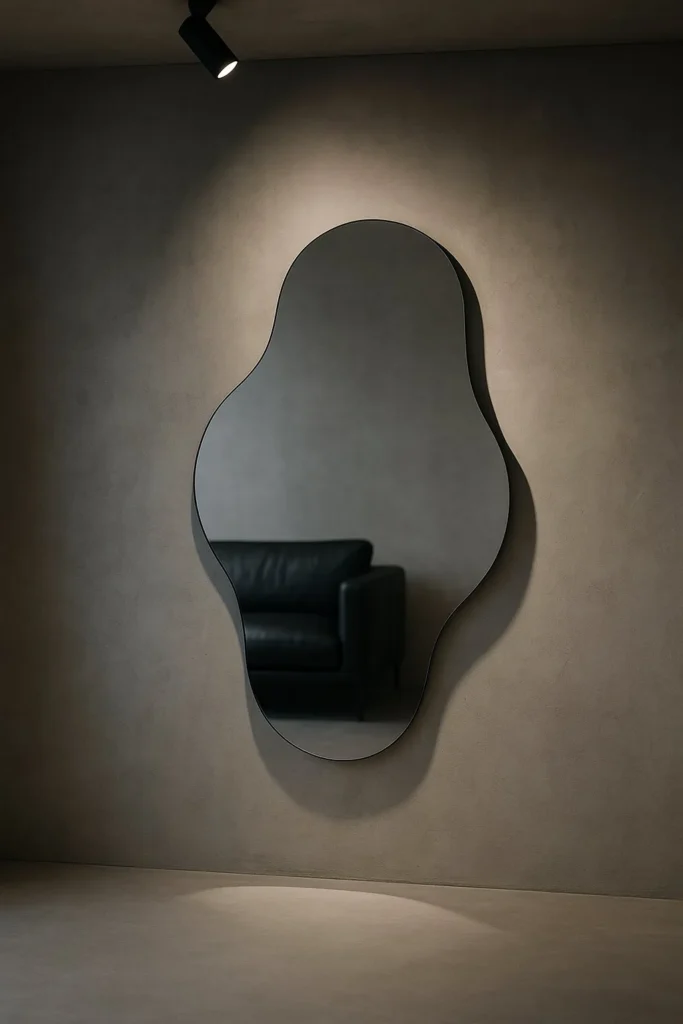 20 Stylish Mirror Design Ideas to Transform Any Room 6 Asymmetrical & Abstract Mirror