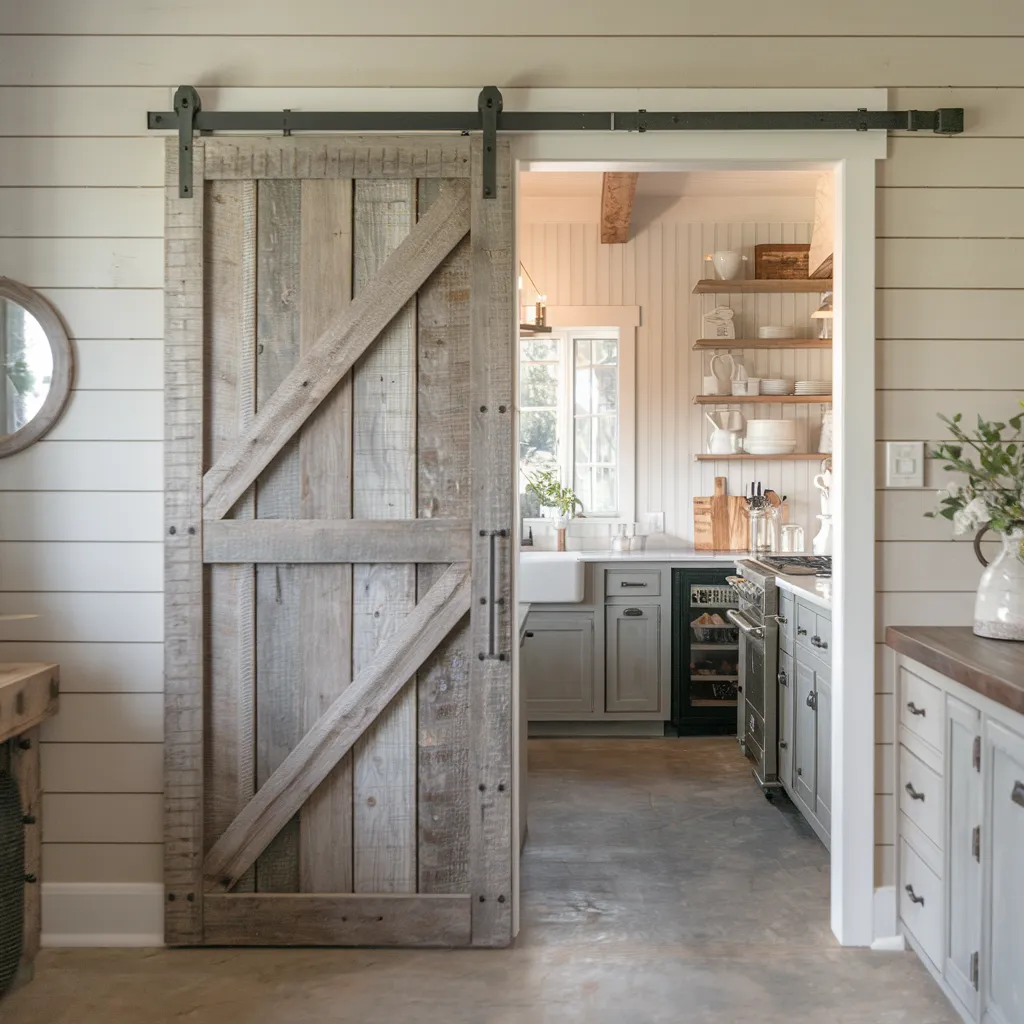 Barn Door Pantry Entrance