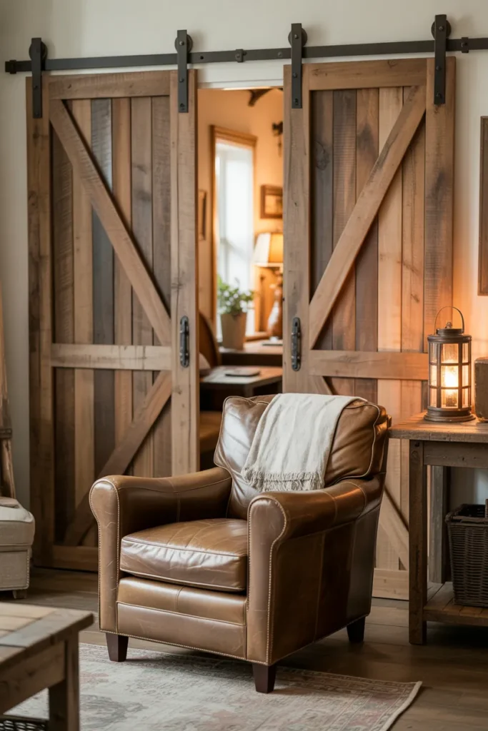Barn Doors with Vintage Hardware