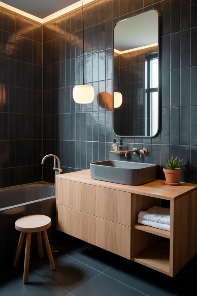 Black and Wood Harmony