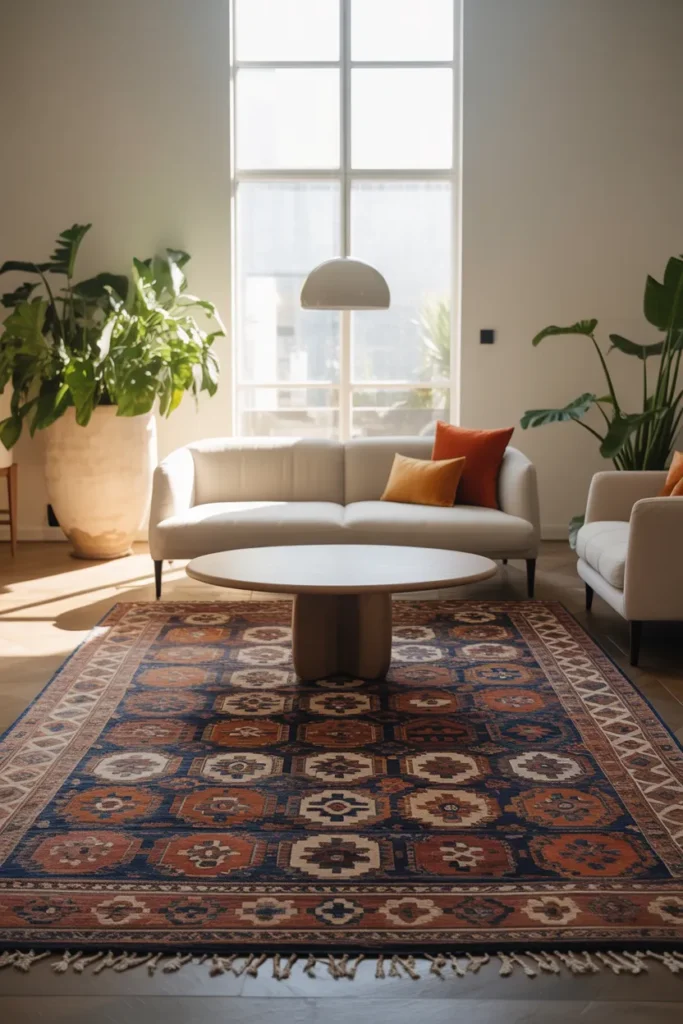 Bold Rugs That Anchor the Room