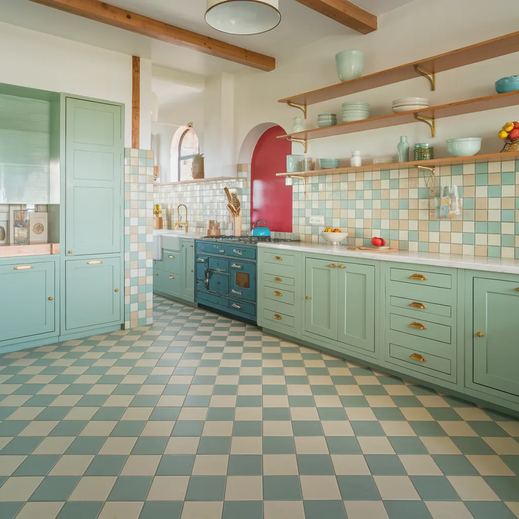 Must-See 31+ Floor Tile Designs That Blend Beauty and Durability 20 Checkerboard Nostalgia