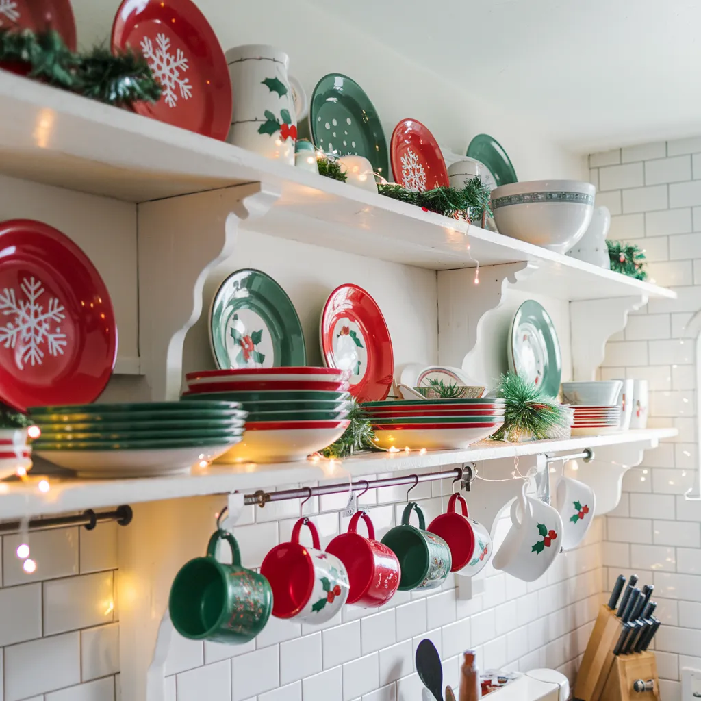 Christmas Tableware Display