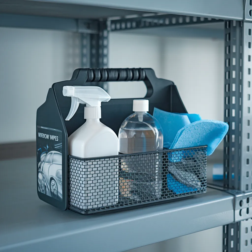  Cleaning-Bottle Caddy for Car Care