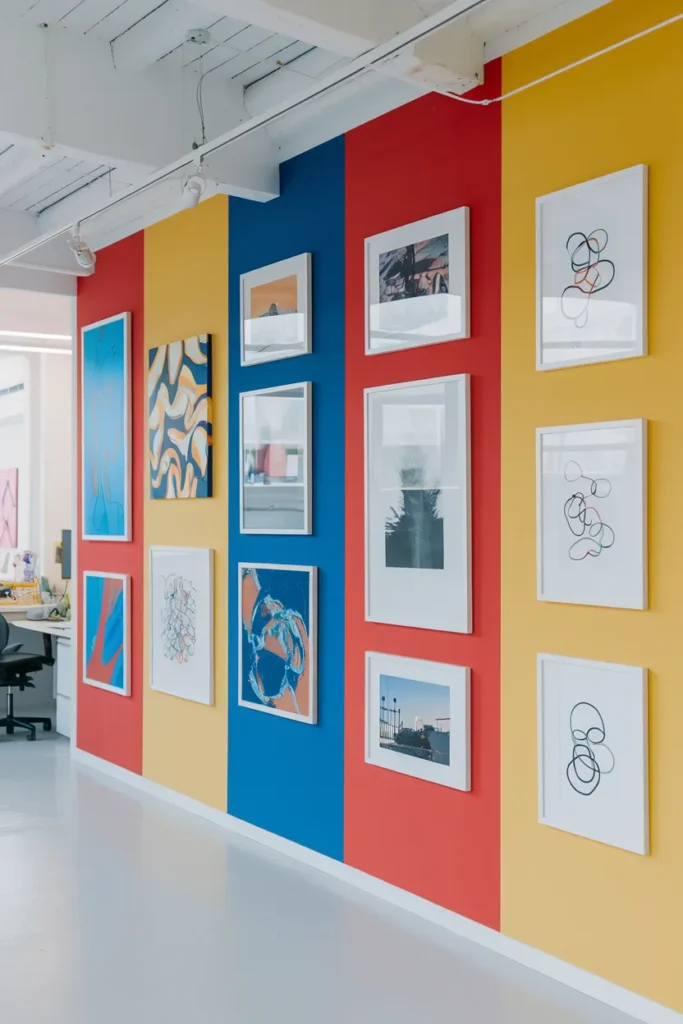 Color Block Arrangement for Bold Impact