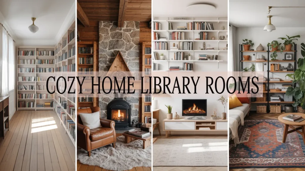 Cozy Home Library Room