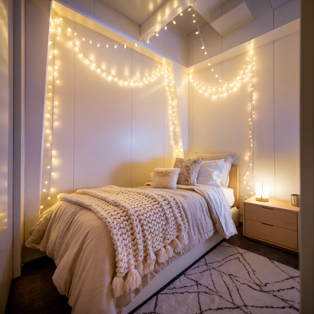 Cozy String Light Canopy