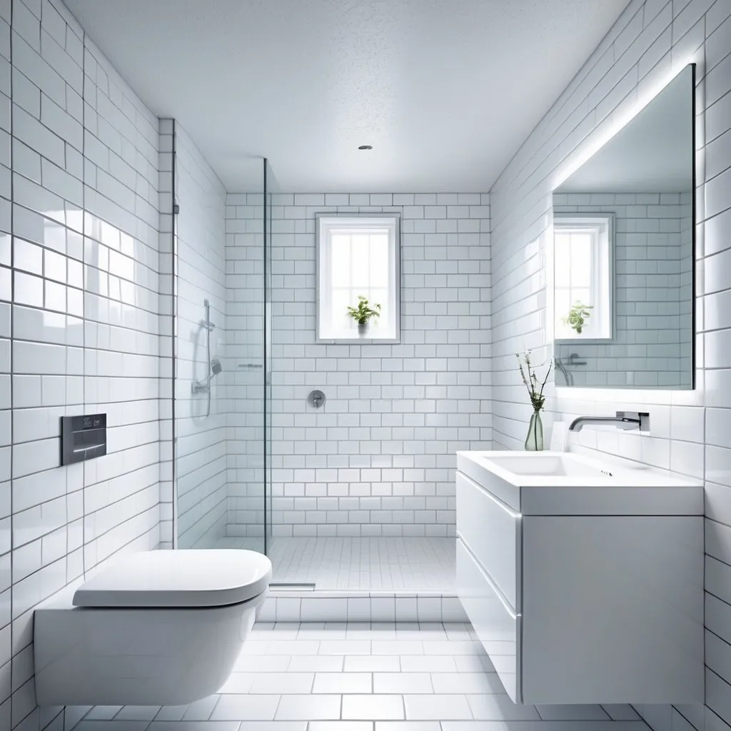Color Drenching Bathroom: How to Nail This Bold Design Trend 10 Crisp White Textured Bathroom