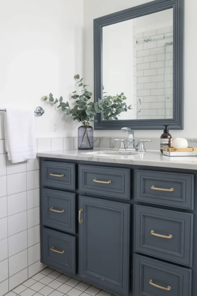 How to Decorate a Small Bathroom on a Budget 5 DIY Vanity and Mirror Upgrades