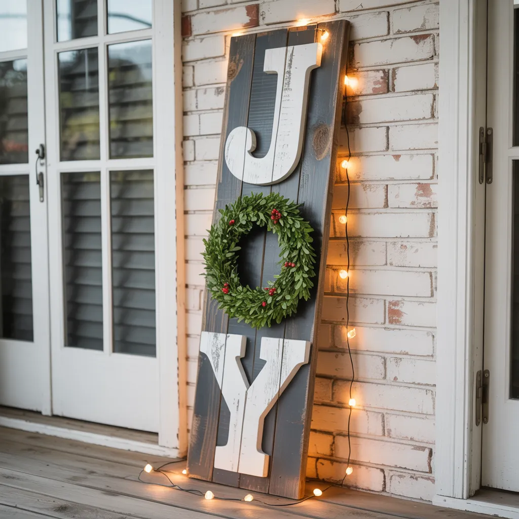 20 DIY Cozy Christmas Home Decor Ideas You’ll Regret Not Trying This Year! 4 DIY Wooden JOY Sign