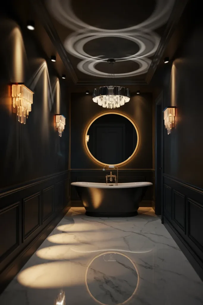 Dramatic Lighting with Dark Walls