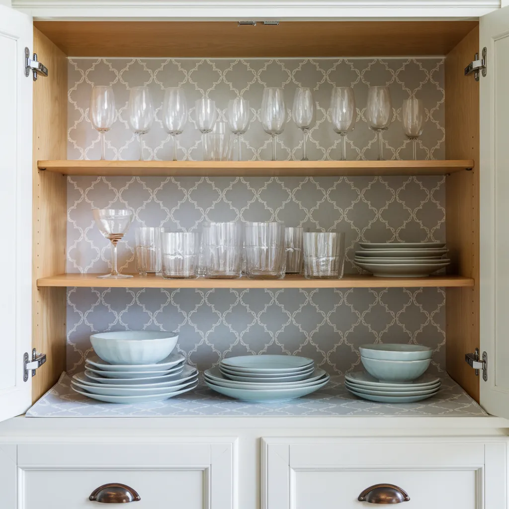 Drawer Liner Shelf Makeover