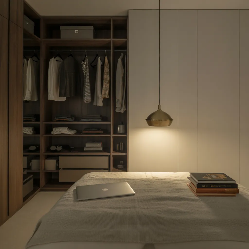 20 Dressing Room Design Ideas That Prove Organization Can Be Beautiful 20 Dressing Room with Dual Purpose Space