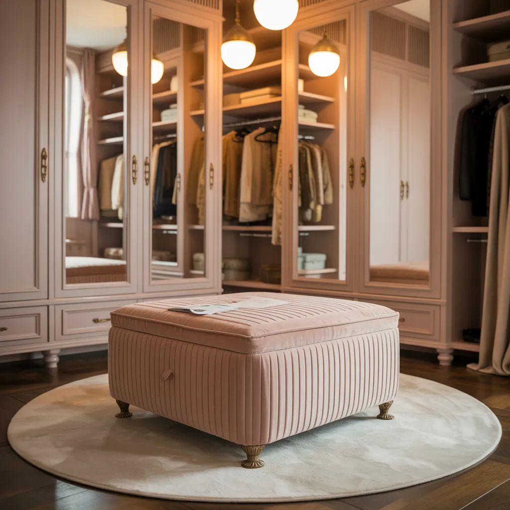 20 Dressing Room Design Ideas That Prove Organization Can Be Beautiful 9 Dressing Room with Seating Area