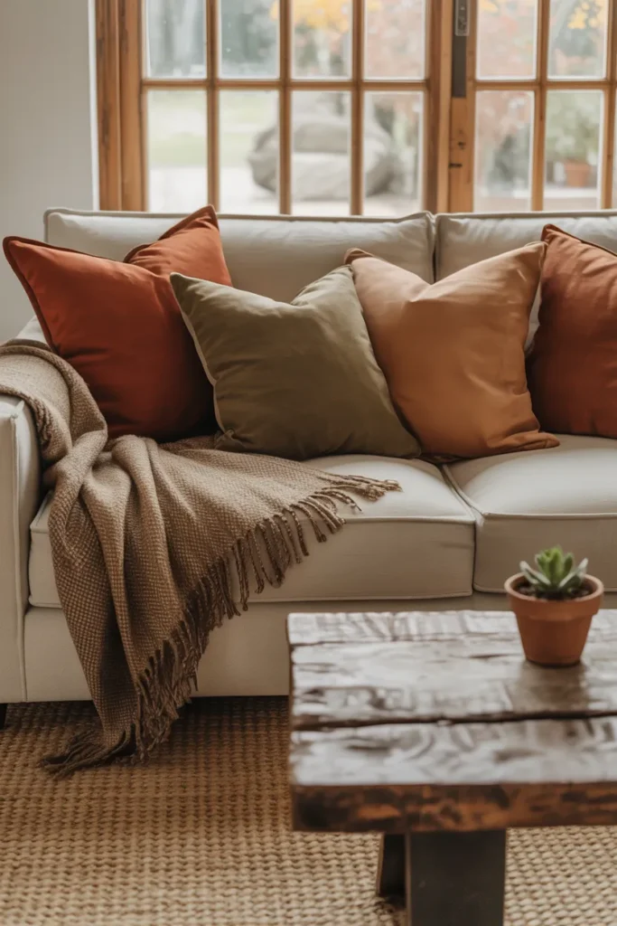 Earth-Toned Throw Pillows