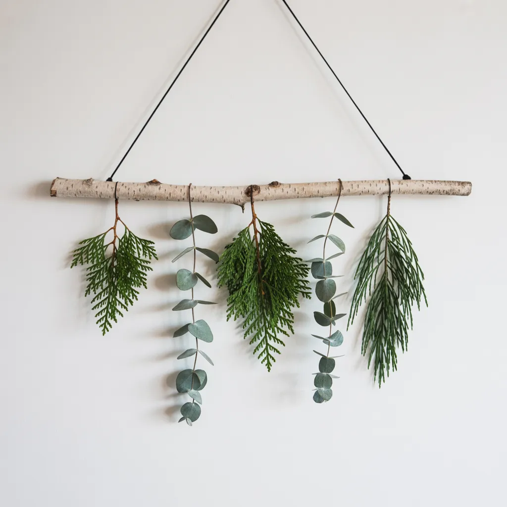 20 DIY Cozy Christmas Home Decor Ideas You’ll Regret Not Trying This Year! 18 Evergreen and Eucalyptus Wall Hanging