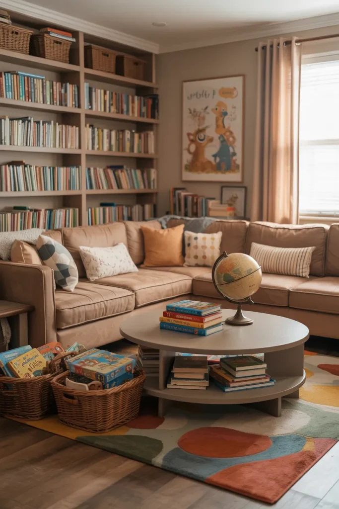 Family-Friendly Library Den