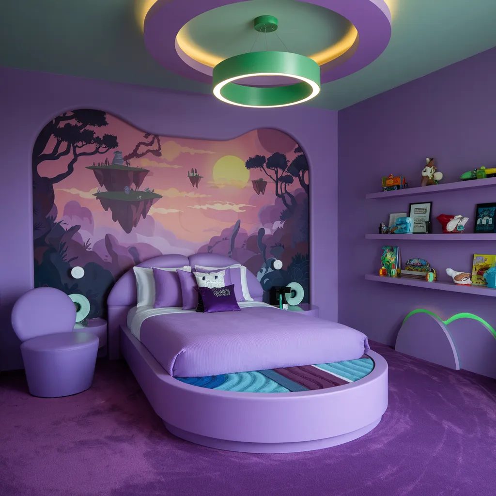Fantasy-Themed Teen Boy Bedroom