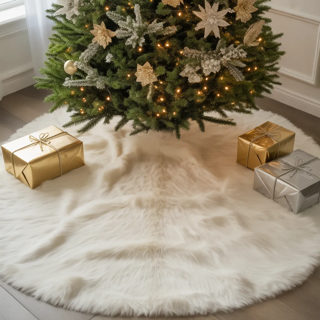 20 DIY Cozy Christmas Home Decor Ideas You’ll Regret Not Trying This Year! 11 Faux Fur Tree Skirt