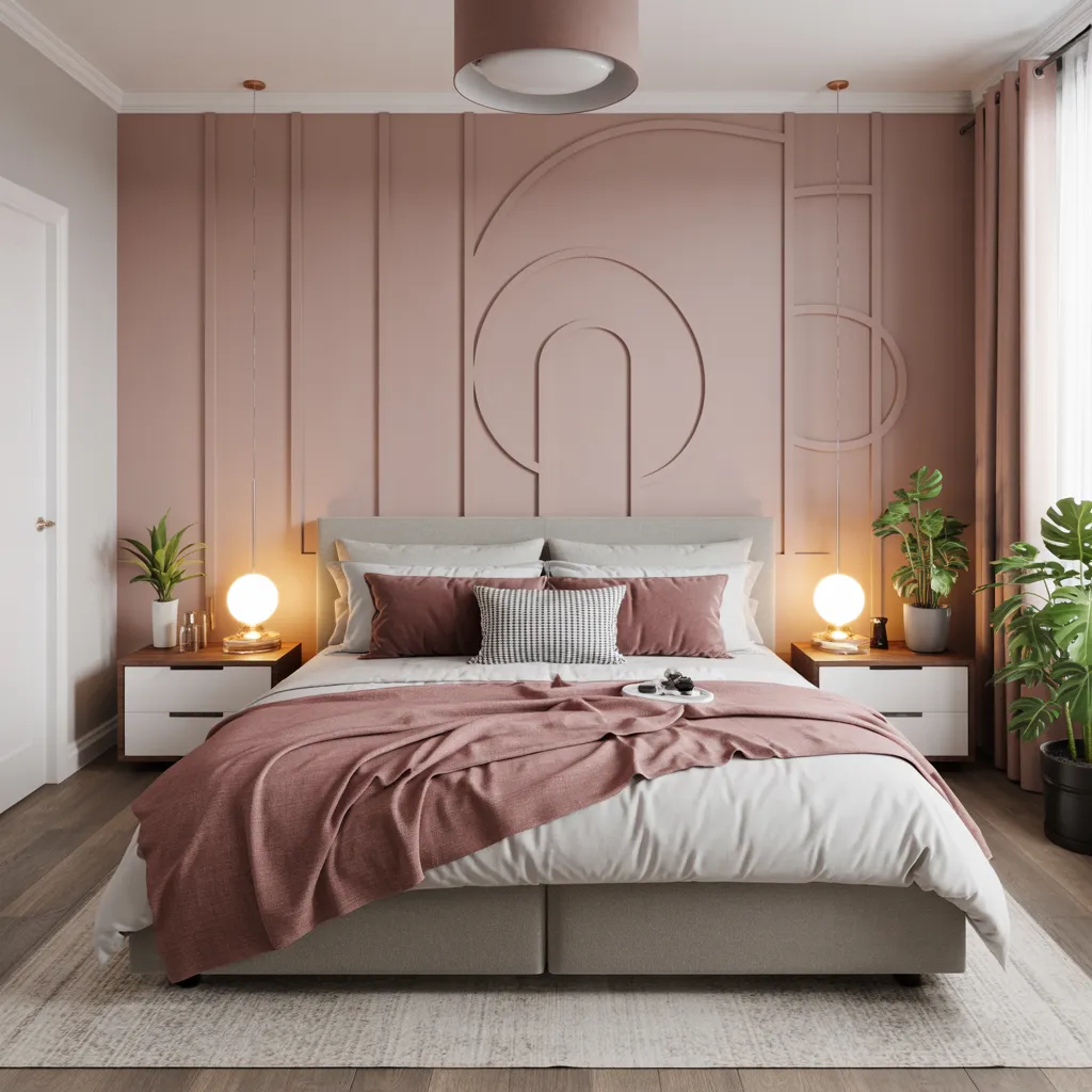 How to Create a DIY Bedroom Accent Wall Step by Step 13 Final Reveal