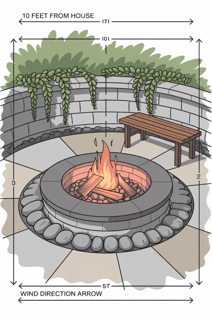 Fire Pit Location Planning