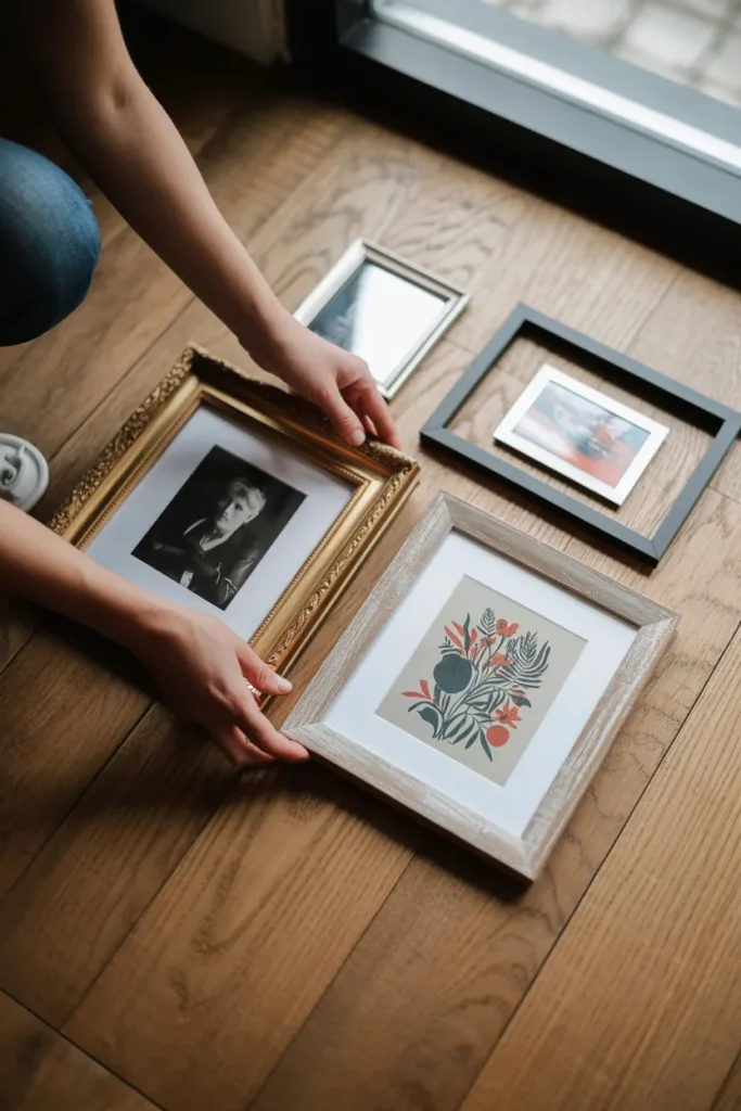 How to Create a Stylish Gallery Wall Step by Step Guide 3 Frames, Mats, and Materials