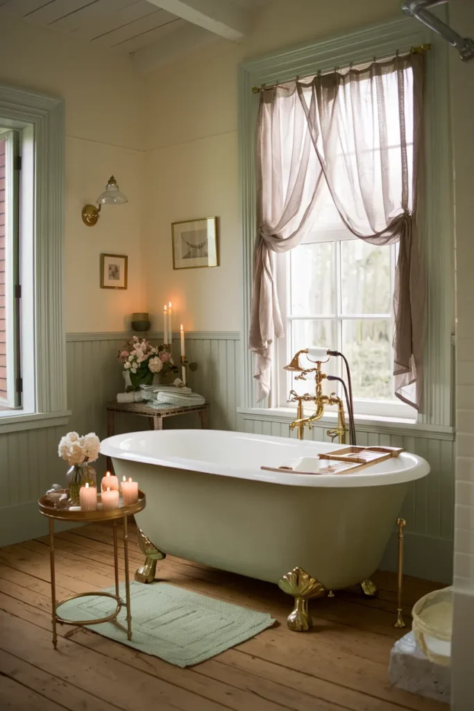 Freestanding Clawfoot Tub for Vintage Appeal