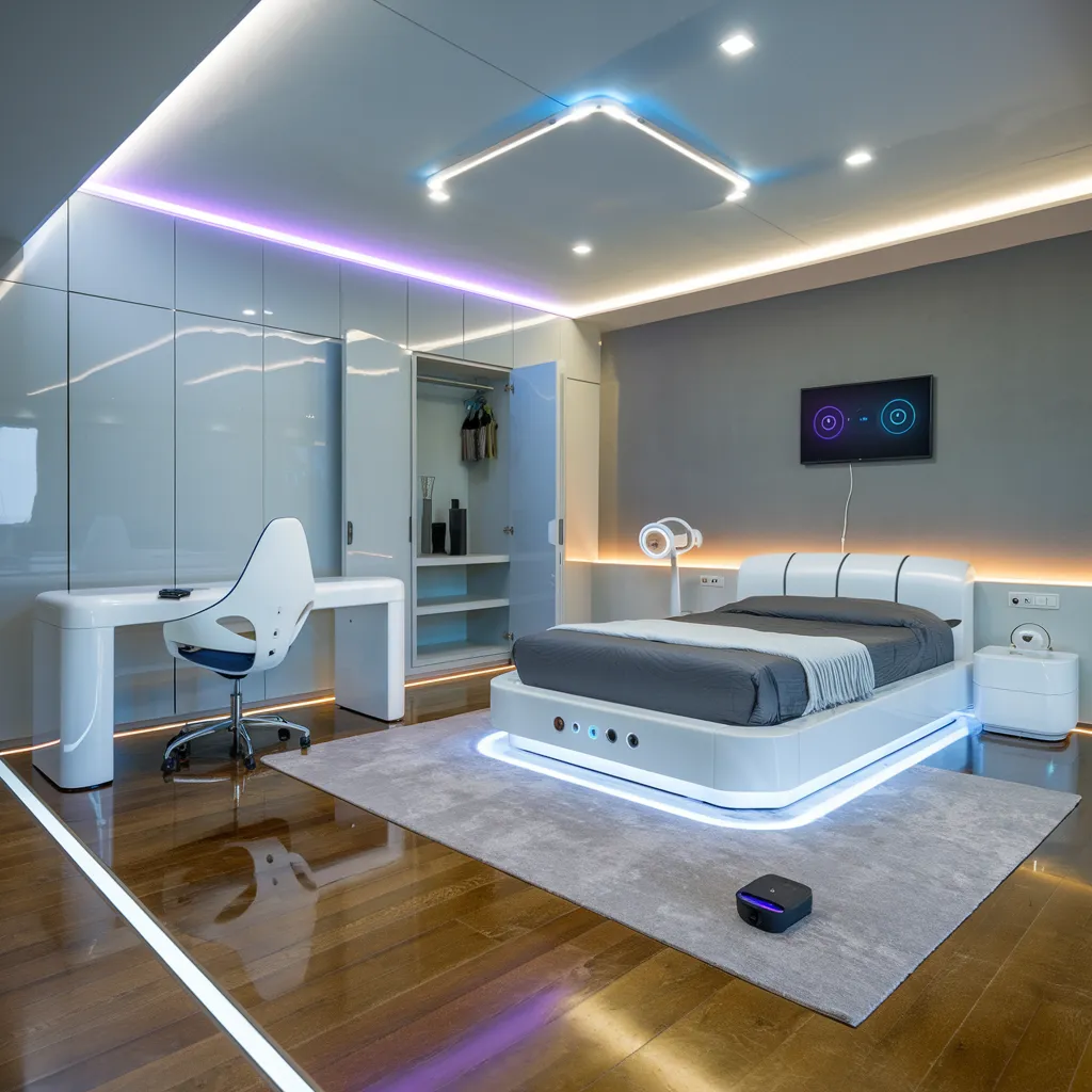 Futuristic Teen Boy Bedroom