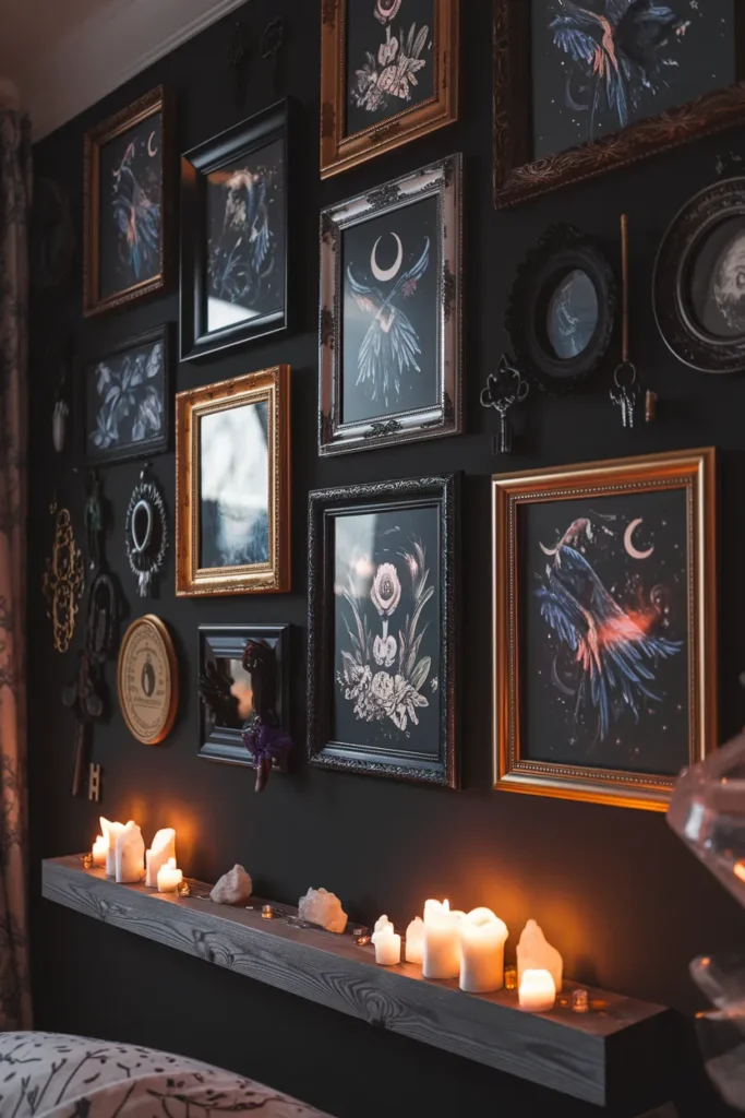 Gallery Wall of Gothic Art Prints