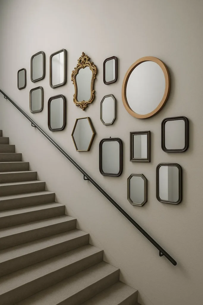 20 Stylish Mirror Design Ideas to Transform Any Room 7 Gallery Wall of Mirrors