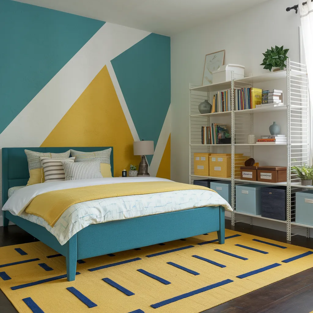 Geometric Teen Boy Bedroom