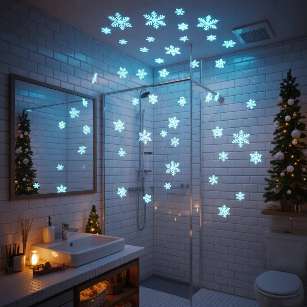 Glow-in-the-Dark Snowflake Stickers