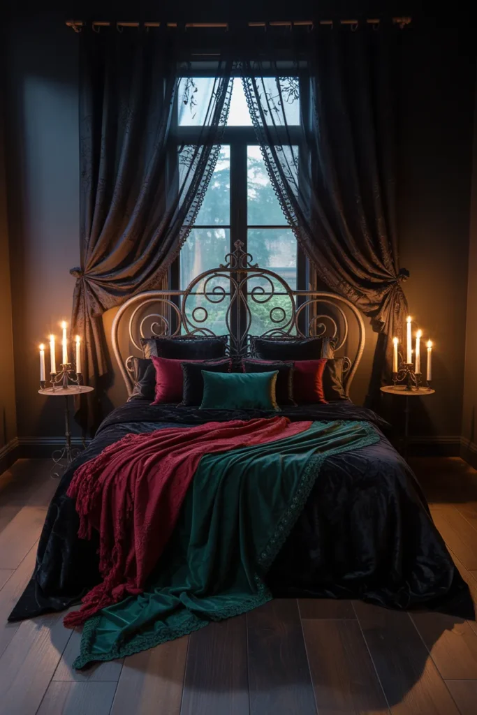 35 Witchy Bedroom Ideas to Transform Your Space into a Magical Sanctuary 14 Gothic Bed Frames