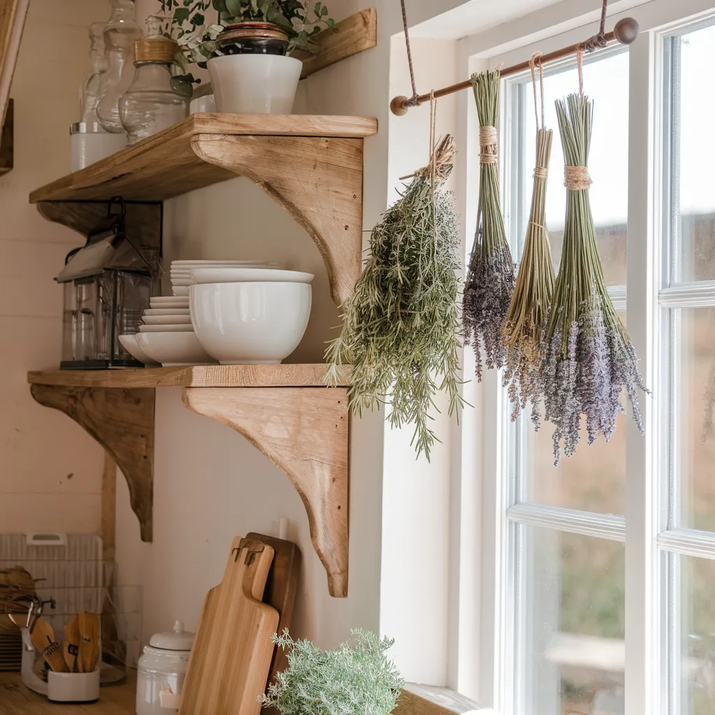 Hanging Dried Herb Display