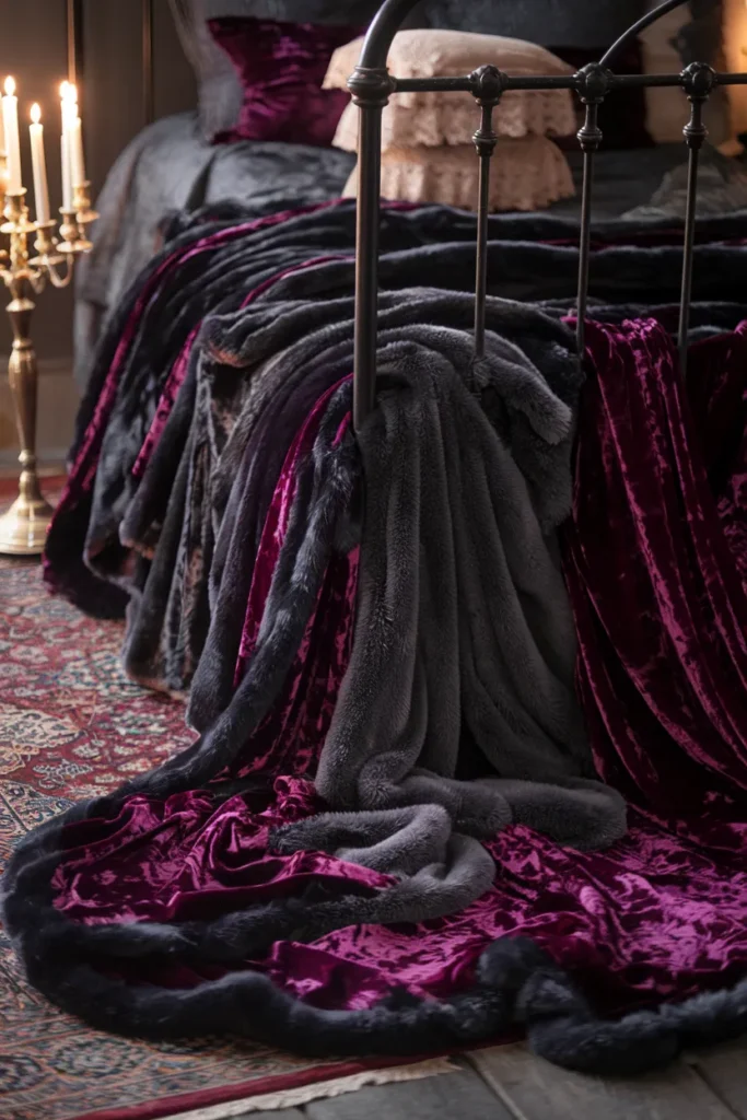 Heavy Draped Bed Throws
