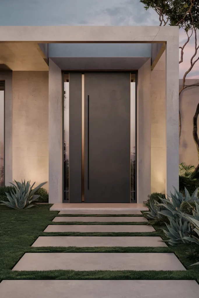 15 Luxurious Entry Door Design Ideas for Your Home 12 Hidden Handle Door