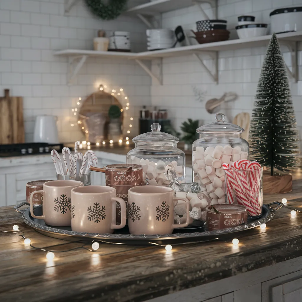Hot Cocoa Bar Setup