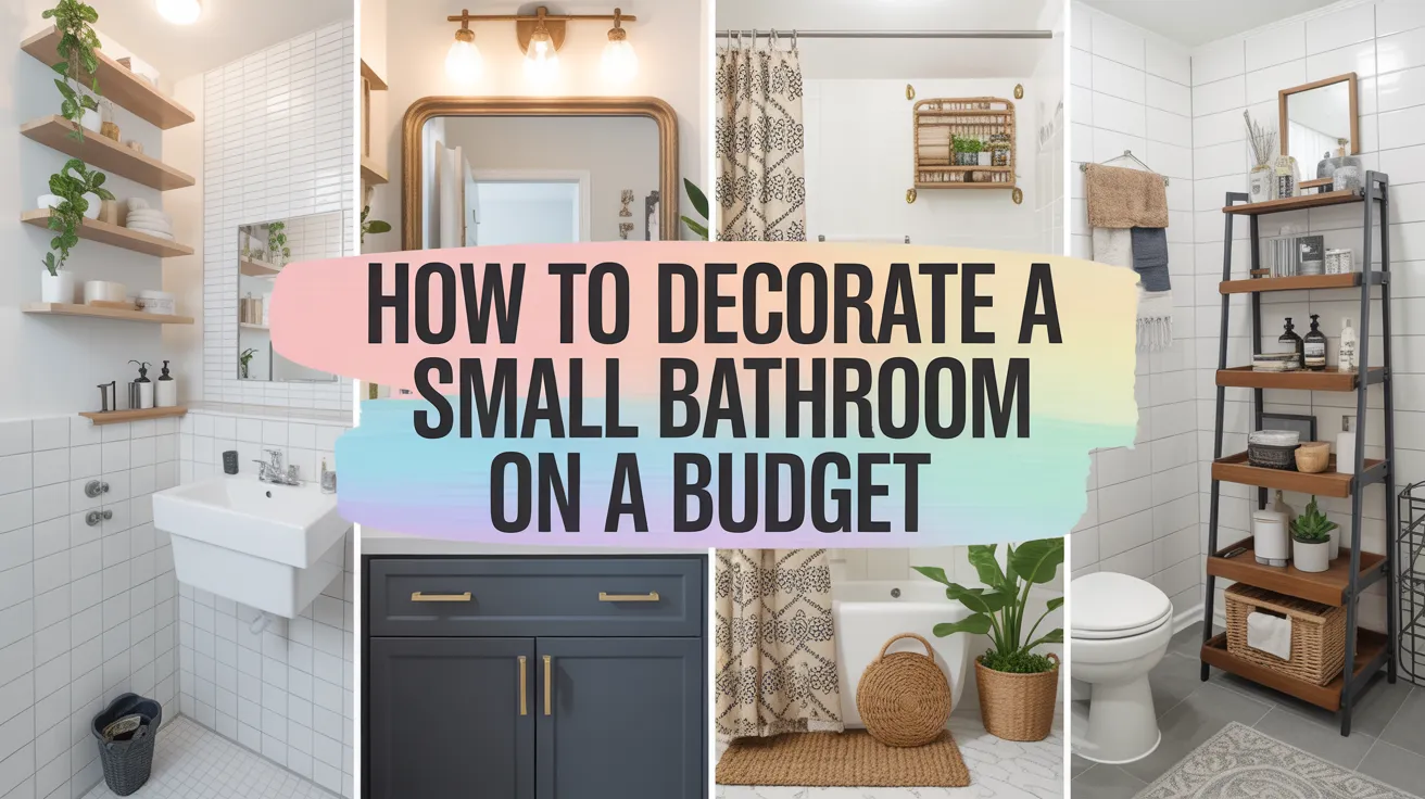 How to Decorate a Small Bathroom on a Budget 1 How to Decorate a Small Bathroom on a Budget