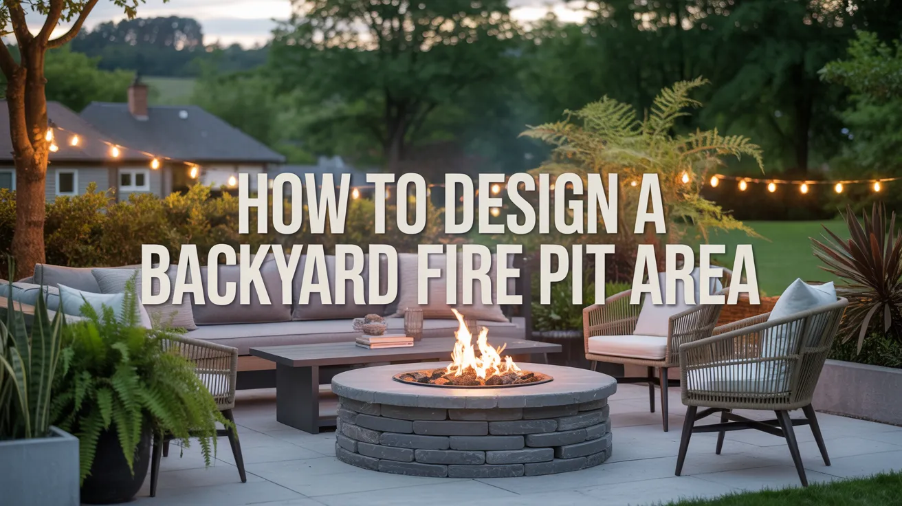 How to Design a Backyard Fire Pit Area