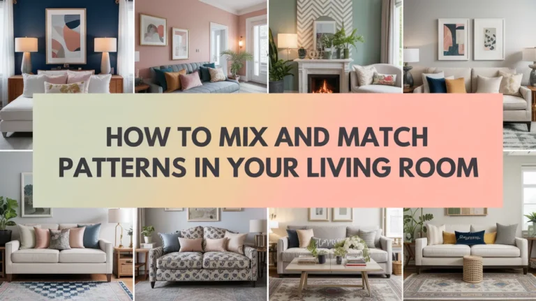 How to Mix and Match Patterns in Your Living Room