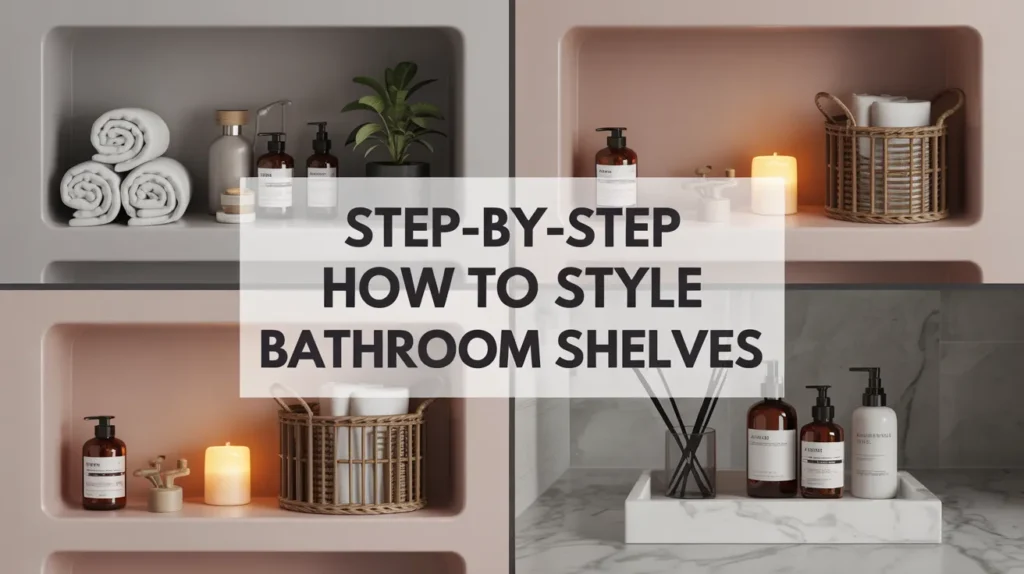 How to Style Bathroom Shelves
