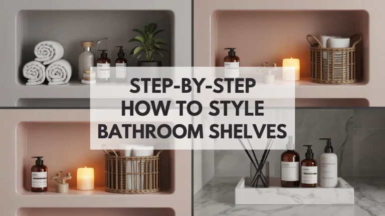 How to Style Bathroom Shelves