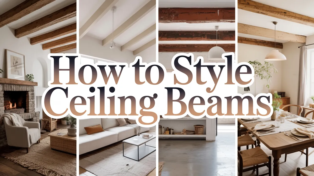 How to Style Ceiling Beams for a Modern Look 1 How to Style Ceiling Beams