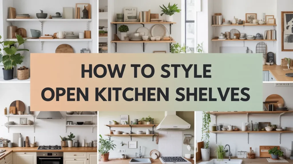 How to Style Open Kitchen Shelves