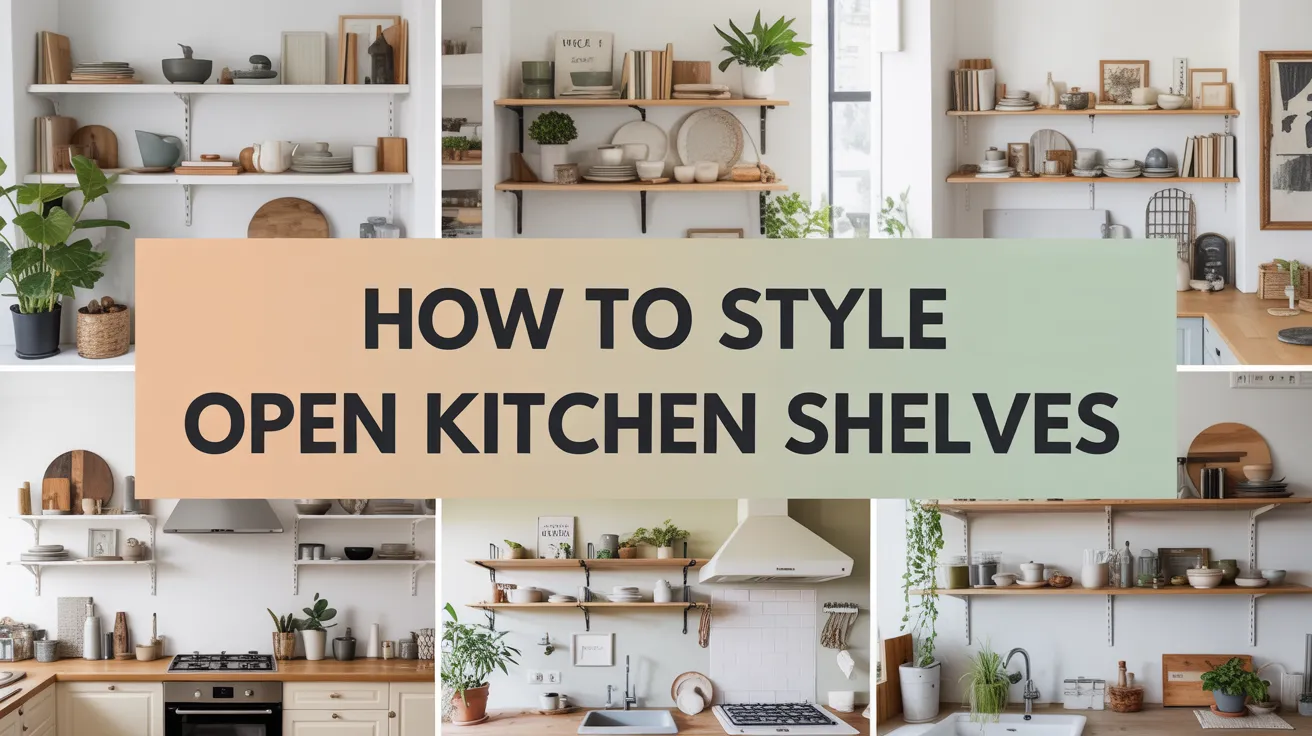 How to Style Open Kitchen Shelves