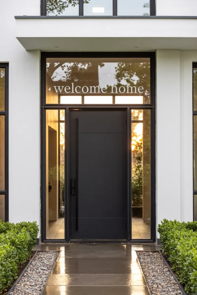 15 Luxurious Entry Door Design Ideas for Your Home 9 Integrated Sidelights and Transom